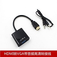 HDMI轉VGA帶音頻轉換器 高清轉VGA接投影儀 電腦轉液晶電視轉換線 A5.0308