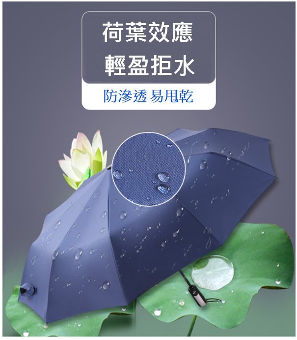 現貨 黑膠款十骨自動傘雨傘 雨傘 折傘 折疊傘 遮陽傘 戶外 大傘 抗UV 防風 撥水 抗紫外線 防曬傘 反折傘 直傘