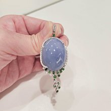 100132 大千典精品 秦老闆 流當品 天然翡翠墜子 旦面紫玉 緬甸玉 流蘇造型 宴會配件首飾 長輩禮物 母親節送禮 超值推薦