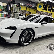 【熊獅貼膜】保時捷 Porsche Taycan 後視鏡 3M 2080 G12 亮黑 汽車貼膜 快速換色 局部貼膜