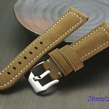 【時間探索】 Panerai 沛納海 代用 進口高級錶帶 ( 26mm.24mm.22mm.20mm 麂皮款)不含扣