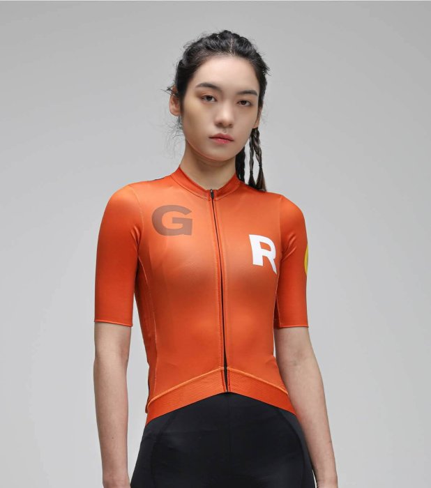 GRC 女士logo 印花排汗 舒適 自行車短袖上衣