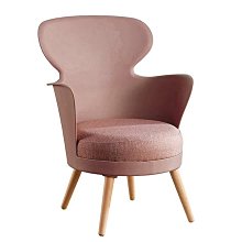 24W【新北蘆洲~嘉利傢俱】特里爾粉色造型椅-編號 (W455-3)【限量促銷中】