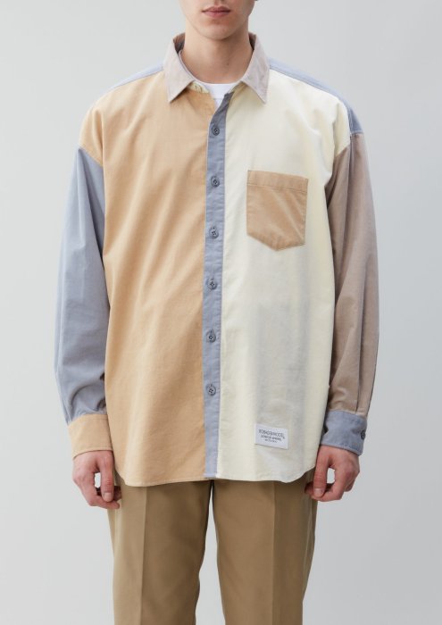 日貨代購CITY】2021AW NEIGHBORHOOD CORD C-SHIRT LS 拼接襯衫2色現貨