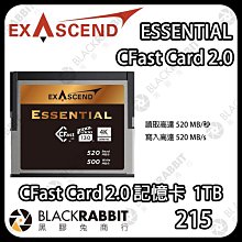 黑膠兔商行【 Exascend Essential系列 CFast Card 2.0 1TB 記憶卡 】攝影 相片 電影 4K