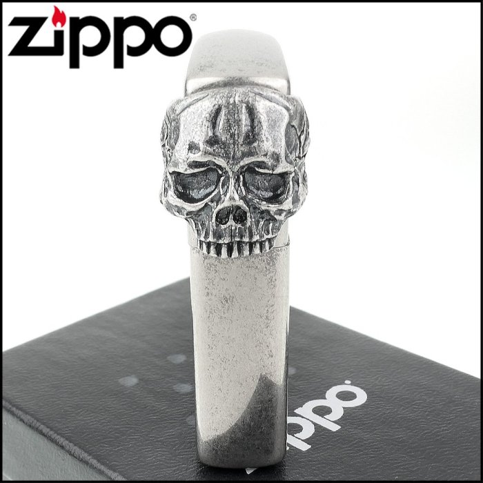 ☆哈洛德小舖☆【ZIPPO】日系~BABY SKULL METAL加工打火機(燻銀款) NO.2NI-BABYSKULL