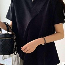 *~fuyumi boutique~*100%正韓 24S/S 不對稱造型短袖 黑/白