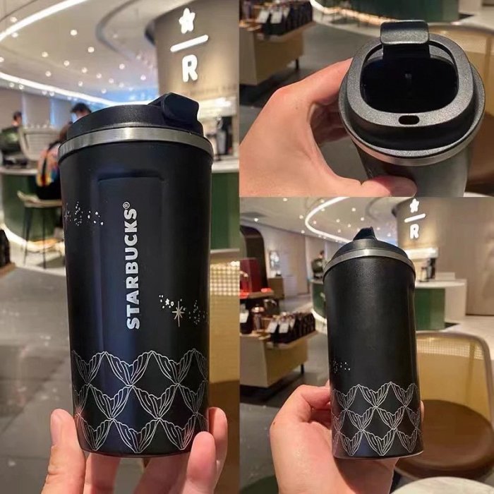 【風口潮流】STARBUCKS 星巴克 周年款隨行保溫杯 黑色 白色＊2色510ml。X30206