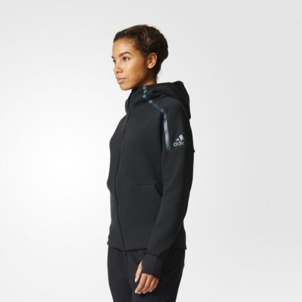 現貨 愛迪達 ADIDAS 三葉草 ZNE HOODY 男女大碼運動外套 連帽棉外套 夾克 黑色B48878/澤米