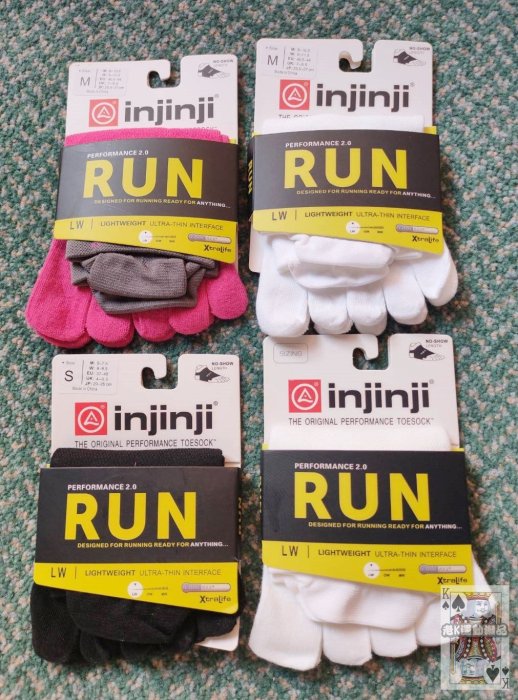 【五趾運動襪】INJINJI RUN No-Show 輕量吸排馬拉松慢跑訓練 健康五趾襪 大甲媽祖白沙屯媽祖進香必穿襪