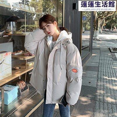 防風 保暖棉襖 外套實拍冬季羽絨服女 加厚棉服韓版假兩件寬鬆棉衣1F010- 2106  胖胖美依莲莲生活馆