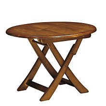 [ 家事達] 朵拉 實木圓型折腳桌/餐桌 TCY-280 特價