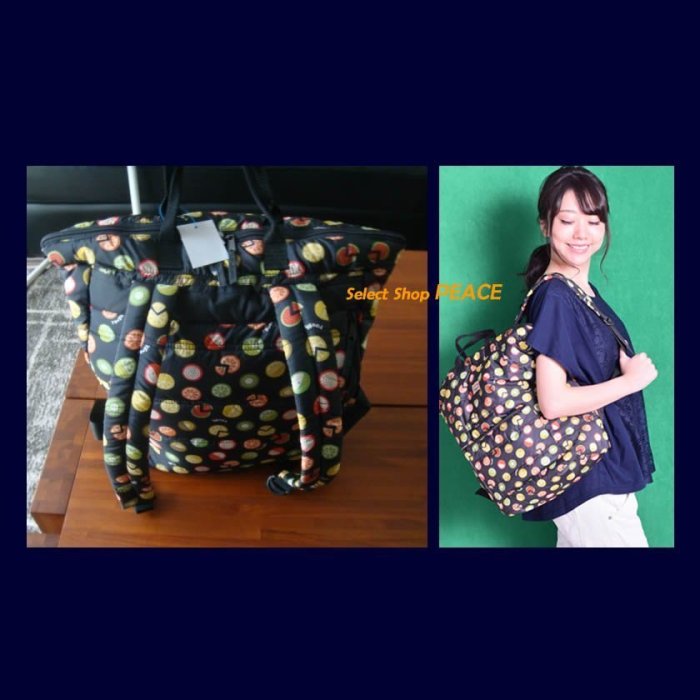 rough 日本【現貨】後背包 2Way Fuwa Fuwa Tote Backpack