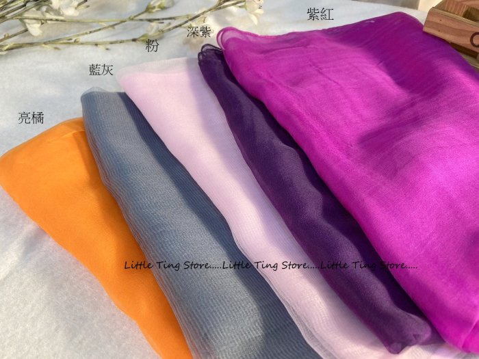 Little Ting Store:100%SILK桑蠶絲手工絲素面絲巾長巾手工絲巾圍巾披肩絲巾黑/桃/橘(多色系-D)