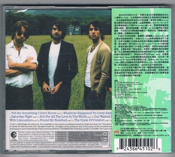 [鑫隆音樂]西洋CD-顫動樂團THE THRILLS :一同飲酒高歌吧 波希米亞的女人(全新)免競標