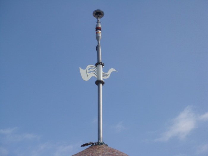 避雷針風向機 Wind Vane for Lightning Rod using--LR-96x60--74x45 金魚