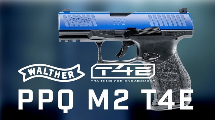 Speed千速(^_^)Walther PPQ M2 T4E 11mm鎮暴槍 居家安全防身(訓練用)滑套可動.有後座力...