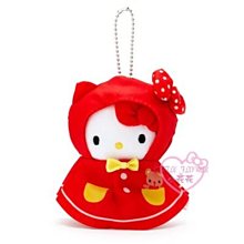 ♥小花花日本精品♥HelloKitty美樂蒂晴天娃娃絨毛吊飾玩偶吊飾鑰匙圈單一價00914604