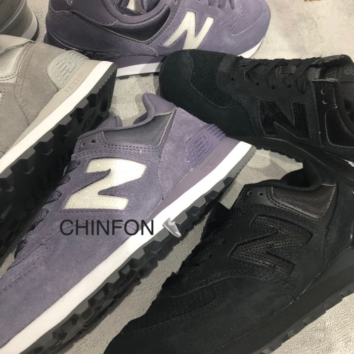 慶豐體育?new balance574 麂皮 粉紫 灰 全黑 亮片 女 復古鞋 休閒鞋 百搭