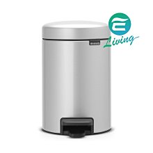 【易油網】【缺貨】BRABANTIA PEDAL BIN NEWICON 金屬灰 腳踏式垃圾桶 12L #113680