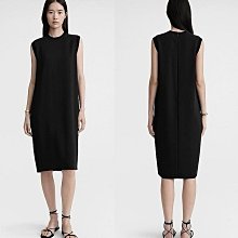 歐單 2024年新款...簡約極簡風直筒裙身無袖洋裝...黑色ON SALE