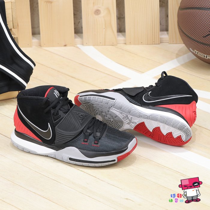 球鞋補習班NIKE KYRIE IRVING 6 EP BRED 黑紅XDR 耐磨籃球鞋BQ4631-002