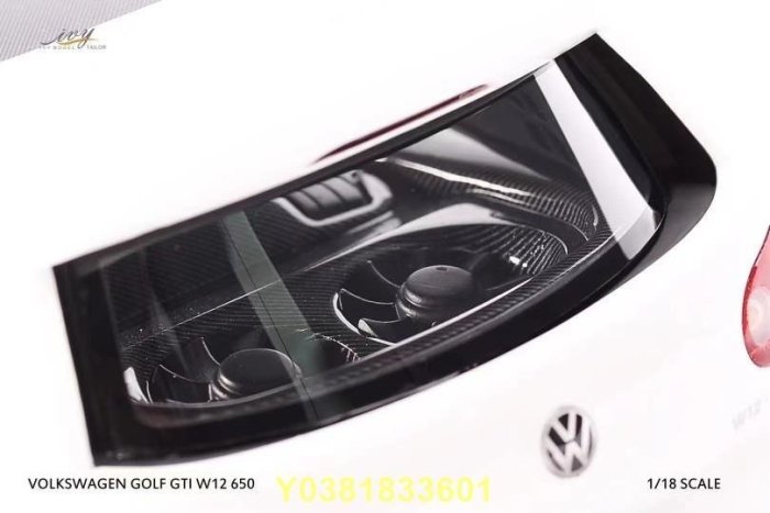 新品定IVY 1:18 大眾高爾夫VOLKSWAGEN GOLF GTI W12 650 車模原廠模型