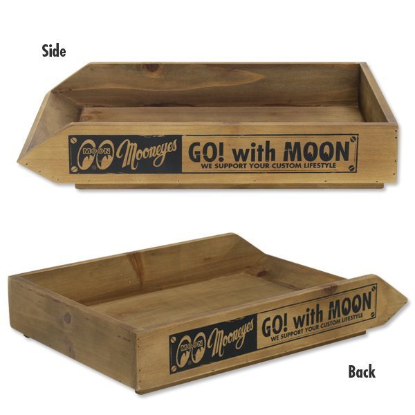 (I LOVE樂多) MOON Wooden Paper Tray 木製古典復古風格打印置物盒