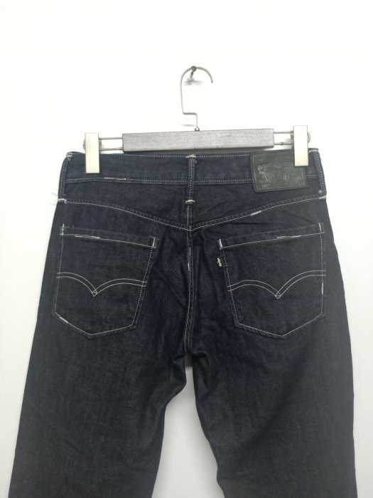 【G.Vintage】Levi's/Levis 511系列深藍色斜口袋低腰修身小直筒牛仔褲 32腰