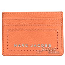 【茱麗葉精品】【全新精品 優惠中】MARC JACOBS 馬克賈伯 專櫃商品 浮雕LOGO信用卡名片夾.甜瓜橘 現貨