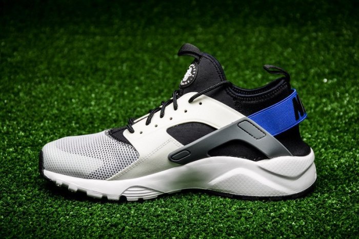 Nike Air Huarache Run Ultra Breathe 耐克“White/Racer Blue復古 武士慢跑鞋 819685-100 男