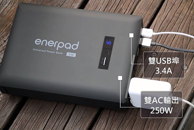 【鋐瑞電池】輕量級 戶外用電 移動電源 enerpad AC42K 110V插座 USB充電 停電 攝影 電捲棒 空拍機