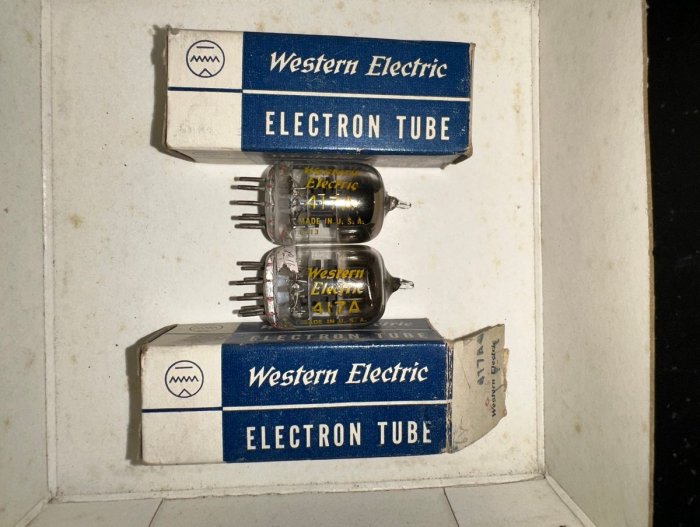 WhiteNoise愛樂人]WE Western Electric 417A/5842 D環早期版本一對 真空管