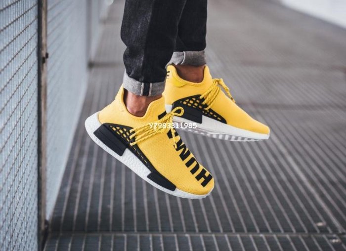 Adidas Originals Nmd Human Race 休閑運動 慢跑鞋“ Yellow”黃色 Bb0619 男女鞋