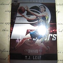 新賣家~17/18~T.J. Leaf /99~RC~限量/99~Dominion~鐵板卡~100 1元起標