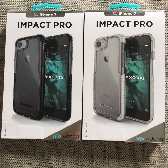 全新X-doria i Phone 7 4.7吋) 保護套 IMPACT PRO 聚能系列粉 2黑2白1藍1