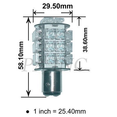 【PA LED】1157 雙芯 28晶 食人魚 LED 煞車燈 狼牙棒 藍光