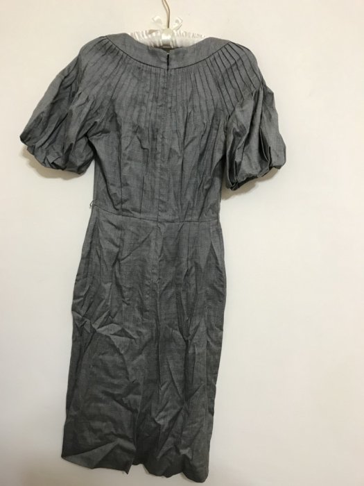 Christian Dior 法國製造 灰色 設計 質感 時尚 洋裝 (綁帶遺失) 20171209-4