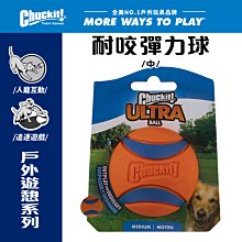 美國Petmate Chuckit 耐咬彈力球（中） DK-170015 可拋擲 球類玩具 可搭配發射器 狗玩具