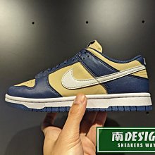 南🔥2024 4月 NIKE Dunk 低筒 籃球鞋 皮革 仿舊 復古 女款 藍土黃 DD1873-401