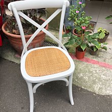 【 一張椅子 】LOFT復古做舊懷舊風情 工業設計 叉背椅 餐椅