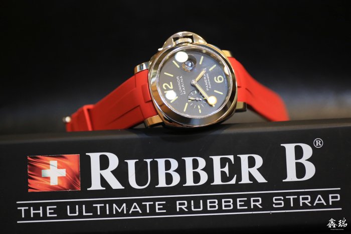 【 鑫瑞鐘錶】瑞士製造 RUBBERB  PANERAI 沛納海 LUMINOR PAM1312 PAM024