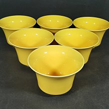 [銀九藝] 早期二手 鶯歌陶瓷 瓷器 黃釉茶杯 茶碗 六件一標 (2)
