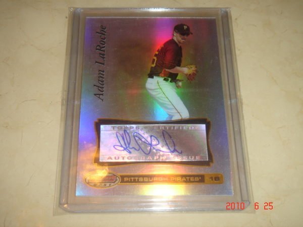 美國職棒 Nationals Adam LaRoche  2007 Bowman's Best #38 Auto 簽名卡 球員卡