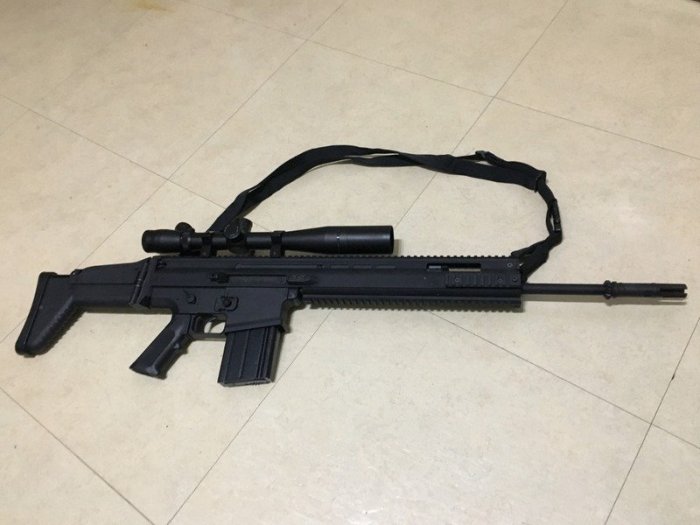 VFC SCAR 電槍  贈狙擊鏡+背帶+槍套  生存遊戲