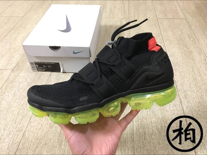 【柏】NIKE AIR VAPORMAX FLYKNIT UTILITY 黑螢光 AH6834-007