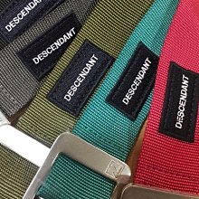 【日貨代購CITY】2018AW DESCENDANT WEBBING BELT DCDT 皮帶 腰帶 鯨魚 現貨