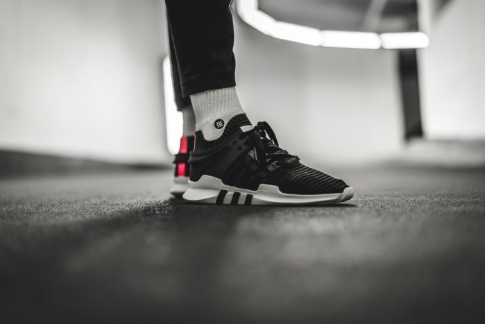 【HYDRA】ADIDAS EQUIPMENT SUPPORT ADV EQT PK 編織 黑白粉 慢跑【BB1260】