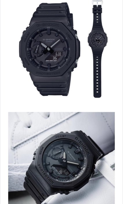 黃黑全新 CASIO G-SHOCK GA-2100SU-1A 迷彩黑色款 台灣卡西歐公司貨 超薄 雙顯 AP 皇家橡樹