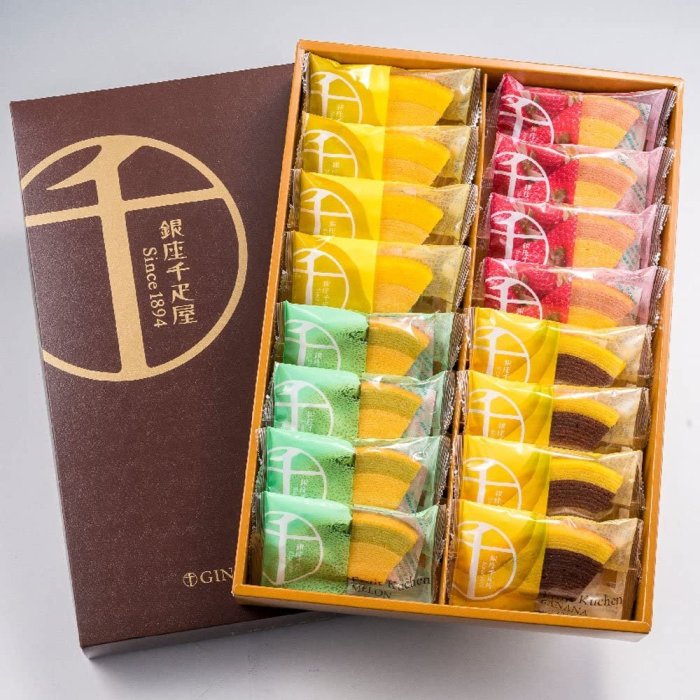 【16入】日本 銀座千疋屋 水果千層蛋糕 年輪蛋糕 千層派 草莓牛奶 香蕉巧克力 蜂蜜檸檬 哈密瓜牛奶 下午茶❤JP